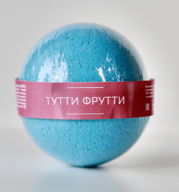 NOKAMI Бомбочка для ванн ТУТТИ ФРУТТИ шипящая, 120 гр