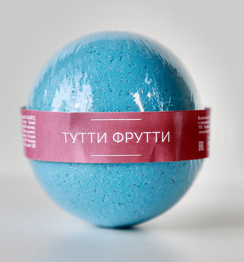 NOKAMI Бомбочка для ванн ТУТТИ ФРУТТИ шипящая, 120 гр