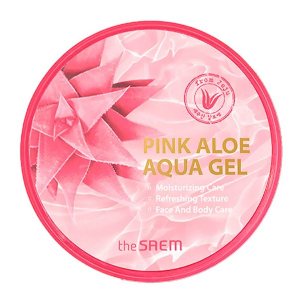 THE SAEM Гель для лица и тела универсальный/Pink Aloe Aqua Gel 300ml