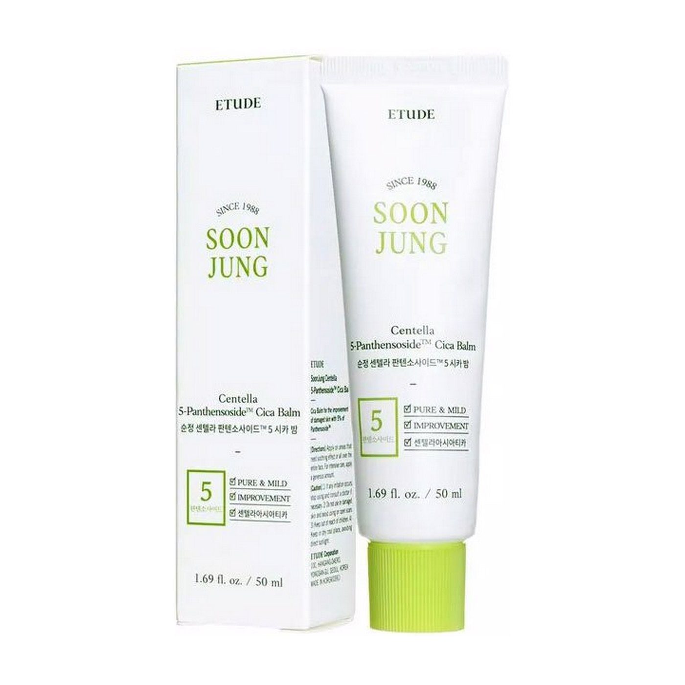 Etude Soon.J.C. 5 Cica Balm 50ml,Бальзам для чувствительной кожи лица с центеллой 50 мл