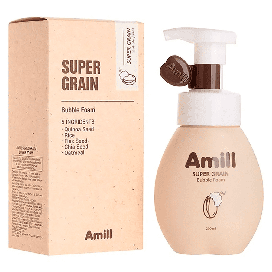AMILL Пенка для умывания Super Grain Bubble Foam 200 мл AMILL Пенка для умывания Super Grain Bubble Foam 200 мл