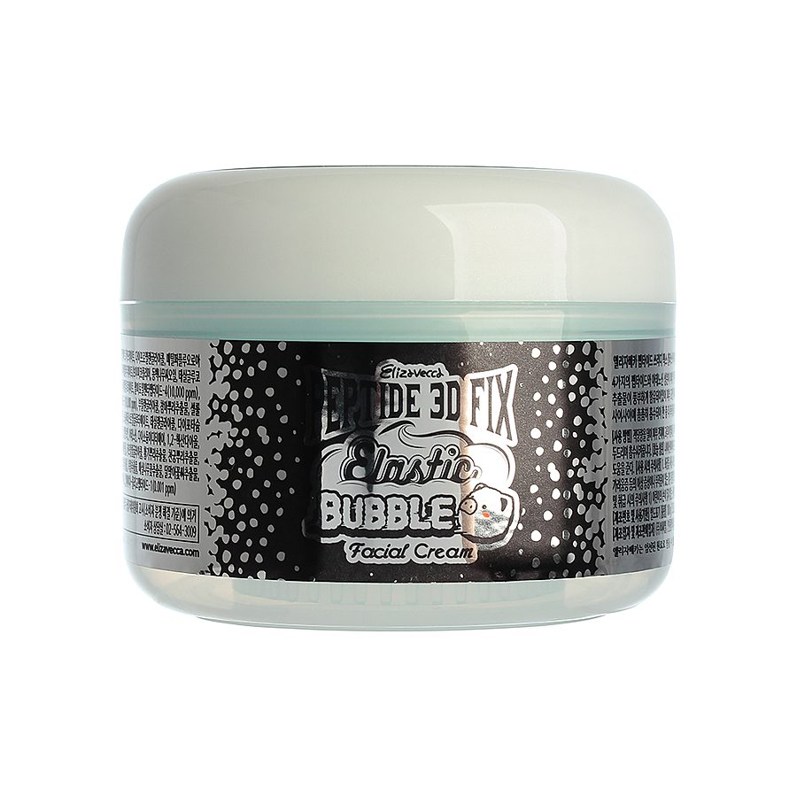 Elizavecca PEPTIDE 3D FIX ELASTIC BUBBLE FACIAL CREAM Крем для лица пузырьковый с пептидами 100гр