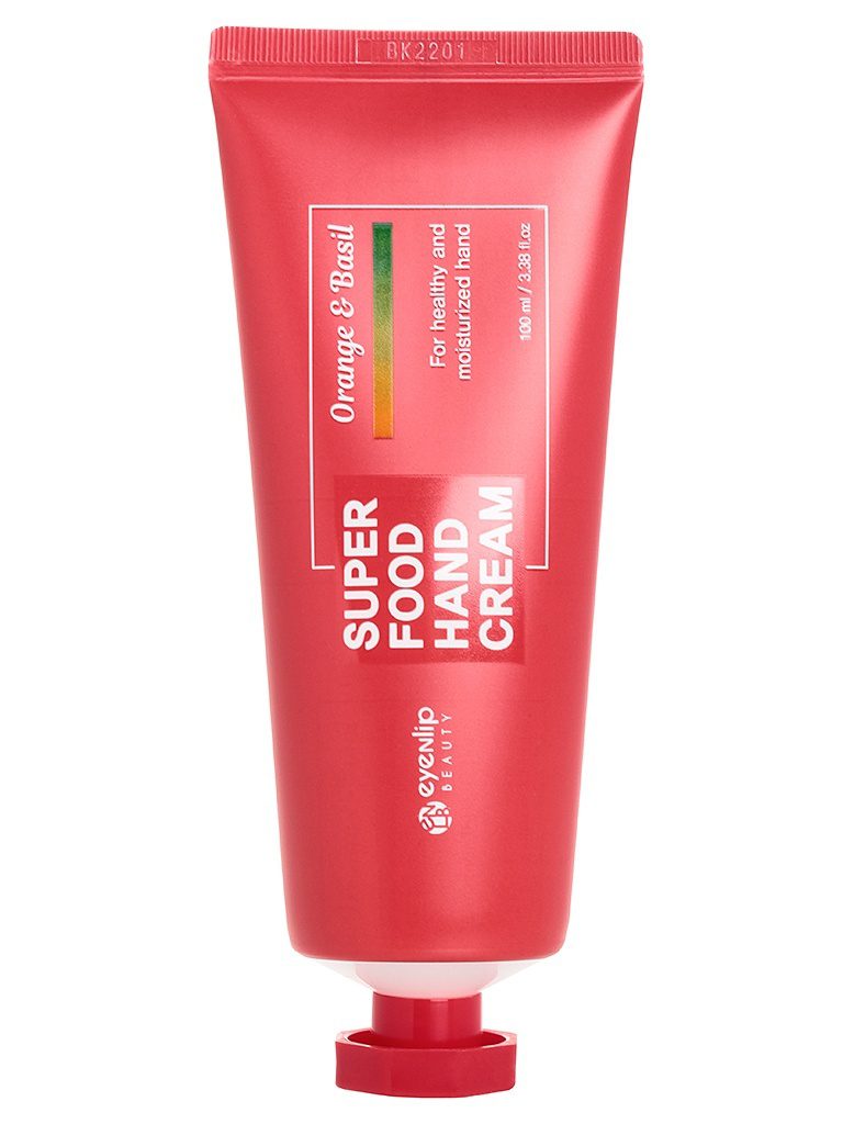 EYENLIP SUPER FOOD HAND CREAM #ORANGE & BASIL  Крем для рук с экстрактом апельсина и базилика 100мл