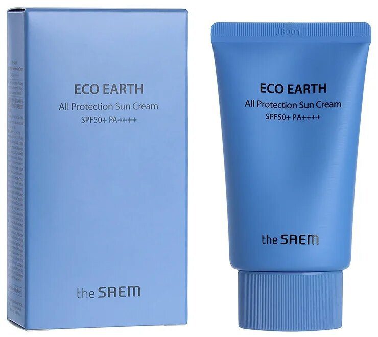 THE SAEM Крем для лица солнцезащитный Eco Earth All Protection Sun Cream SPF50+ PA+++ 50ml