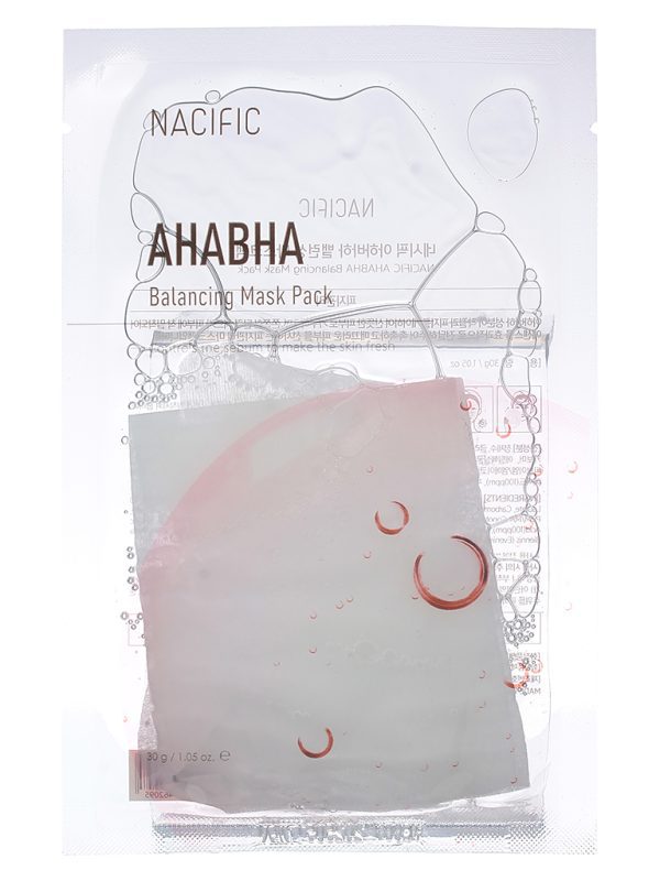 NACIFIC AHA BHA Balancing Mask Pack Маска для лица на тканевой основе 30g