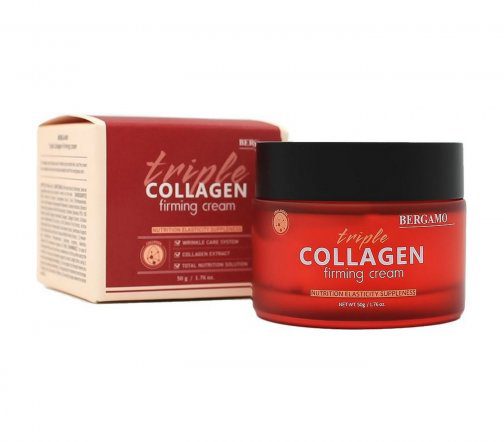 Bergamo Укрепляющий крем для лица с тройным коллагеном Triple Collagen Firming Cream