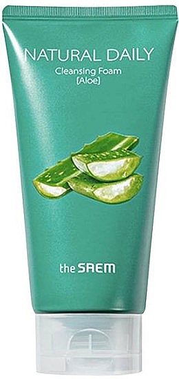 THE SAEM Пенка для лица с экстрактом алоэ Natural Daily Cleansing Foam Aloe 150ml