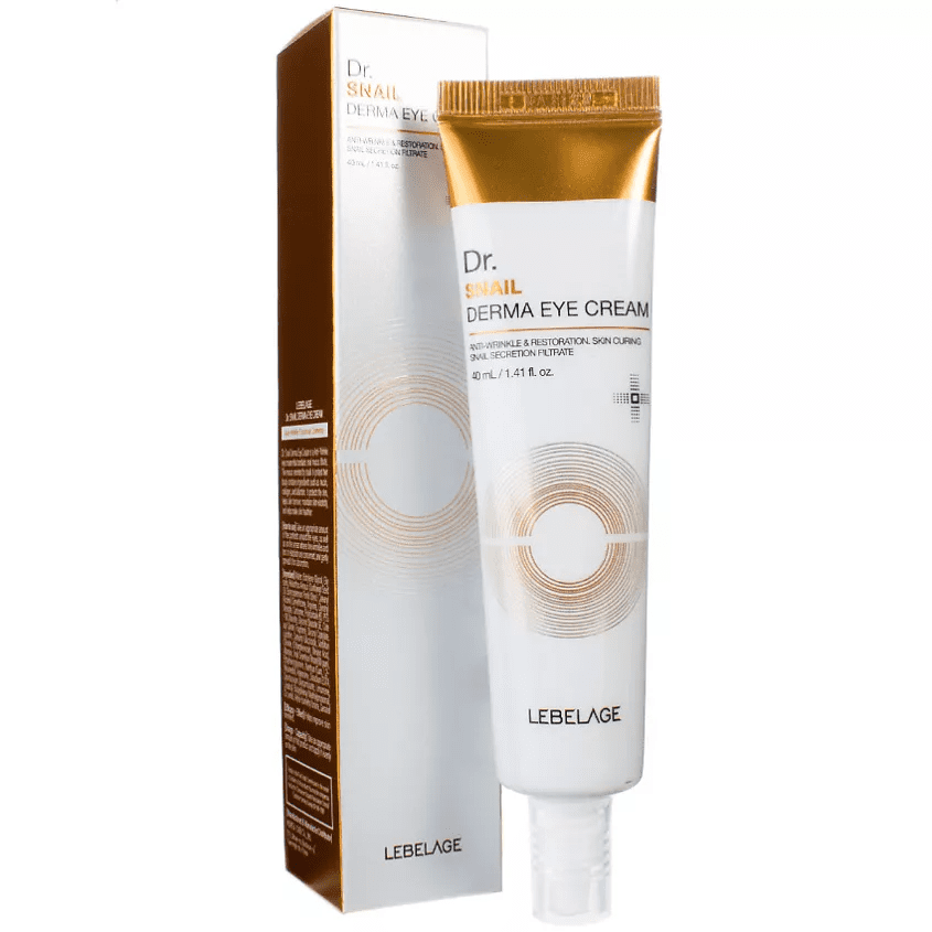 LEBELAGE Dr. SNAIL DERMA EYE CREAM Крем для кожи вокруг глаз с муцином улитки 40ml