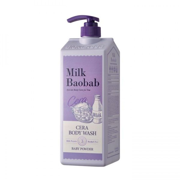MilkBaobab Гель для душа с керамидами с ароматом детской присыпки/Cera Body Wash Baby Powder 1200ml