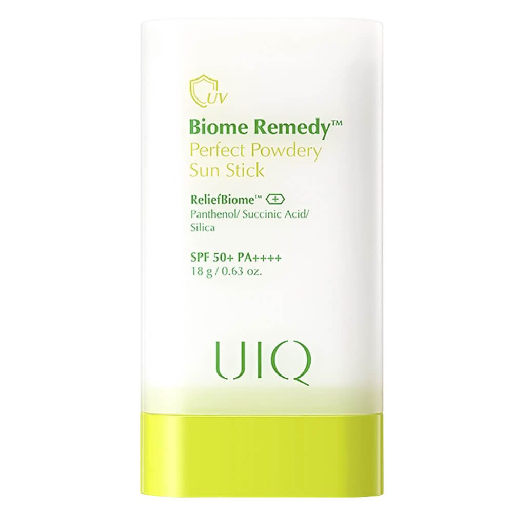 UIQ Пудровый солнцезащитный стик/Biome Remedy Perfect Powdery Sun Stick SPF 50+ PA++++ 18 г