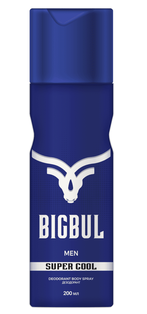 BIGBUL Дезодорант для мужчин SUPER COOL, 200 мл BIGBUL Дезодорант для мужчин SUPER COOL, 200 мл