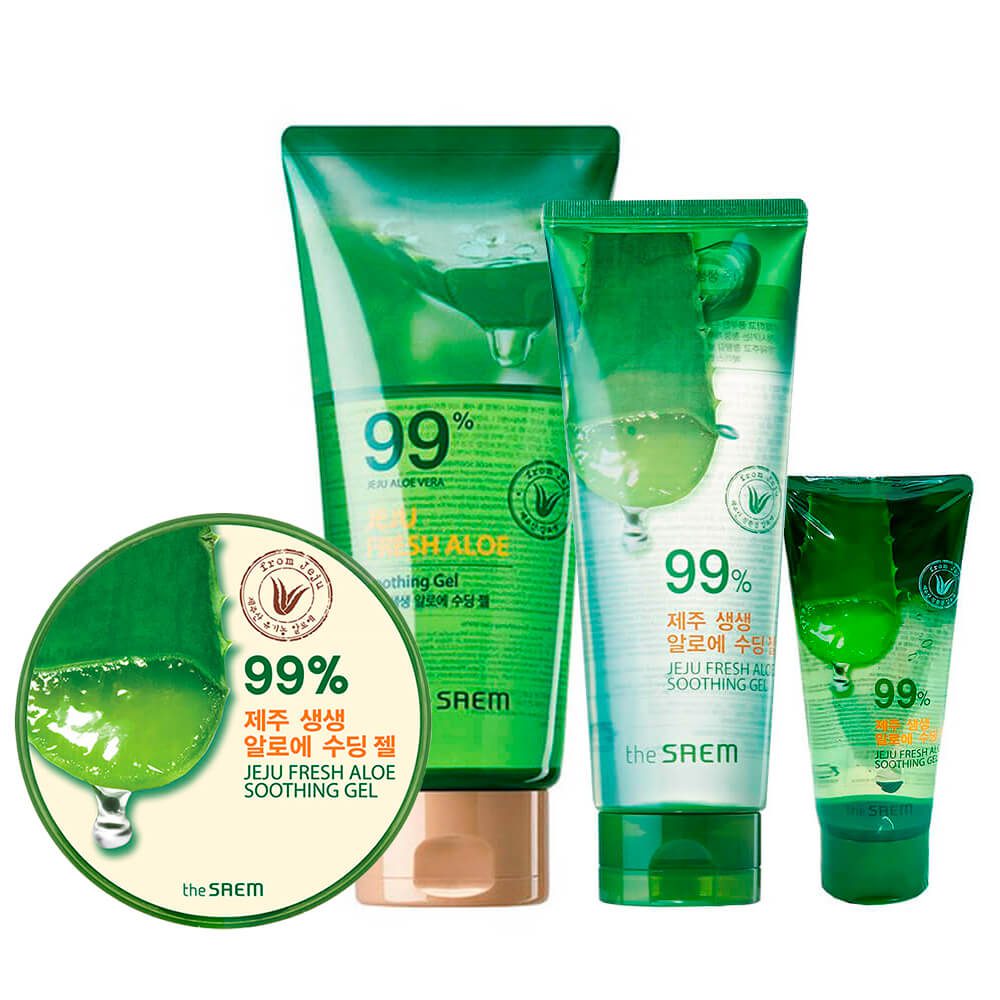 THE SAEM Гель с алоэ универсальный увлажняющий (Not For Sale)Jeju Fresh Aloe Soothing Gel 99% 120мл