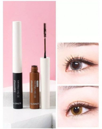 THE SAEM Тушь для ресниц 3D коричневая Saemmul 3D Slim Mascara - Brown