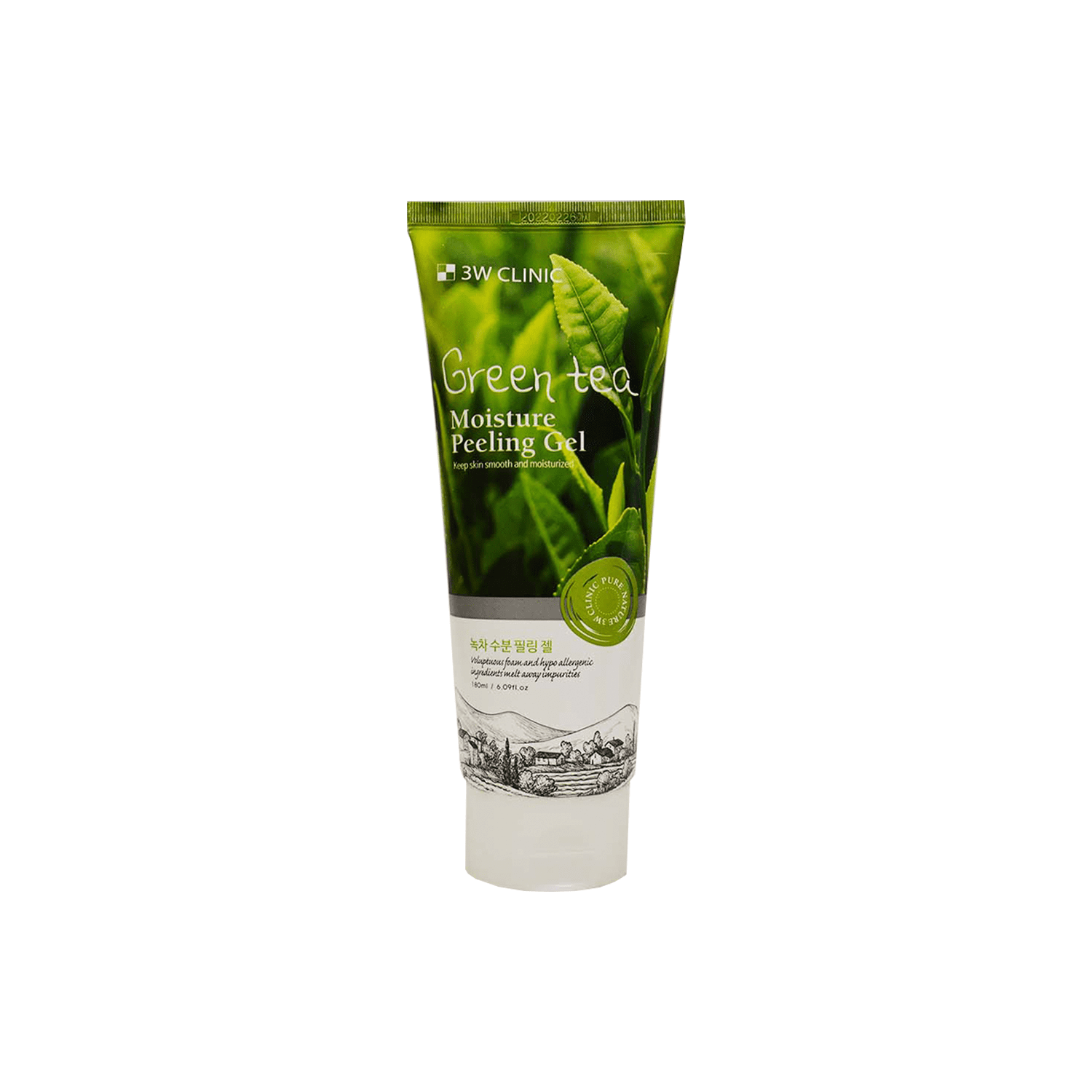 3W Clinic Пилинг гель для лица с экстрактом зеленого чая 3W Clinic Green tea Moisture Peeling Gel