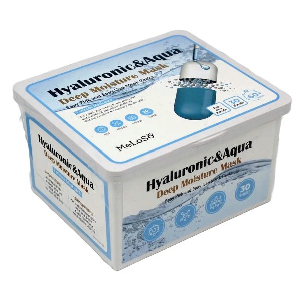 Meloso Hyaluronic&Aqua Deep Moisture Mask Увлажняющая маска с гиалуроновой кислотой и водой, 30 шт