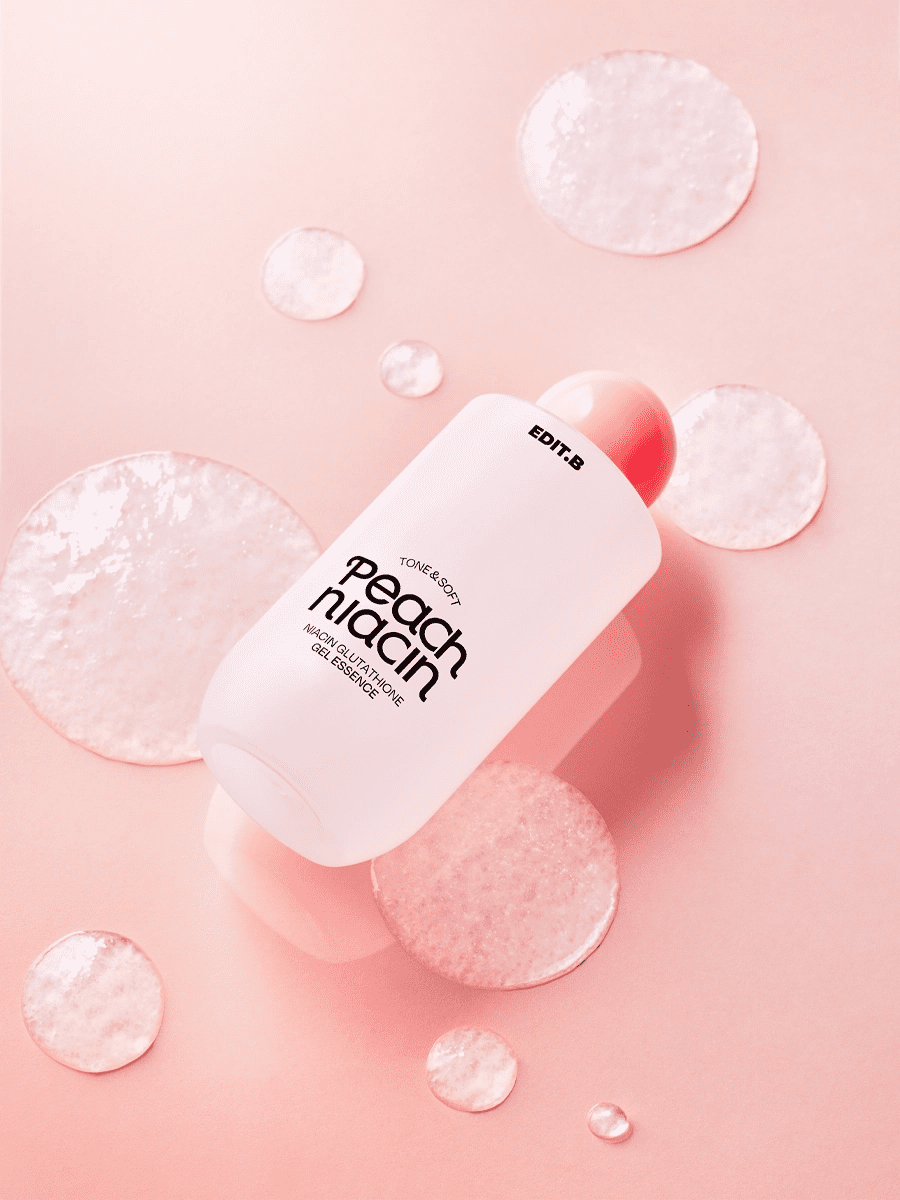 EDIT.B Гелевая эссенция с ниацинамидом Tone&Soft Peach Niacinamide Glutathione Gel Essence 50 мл