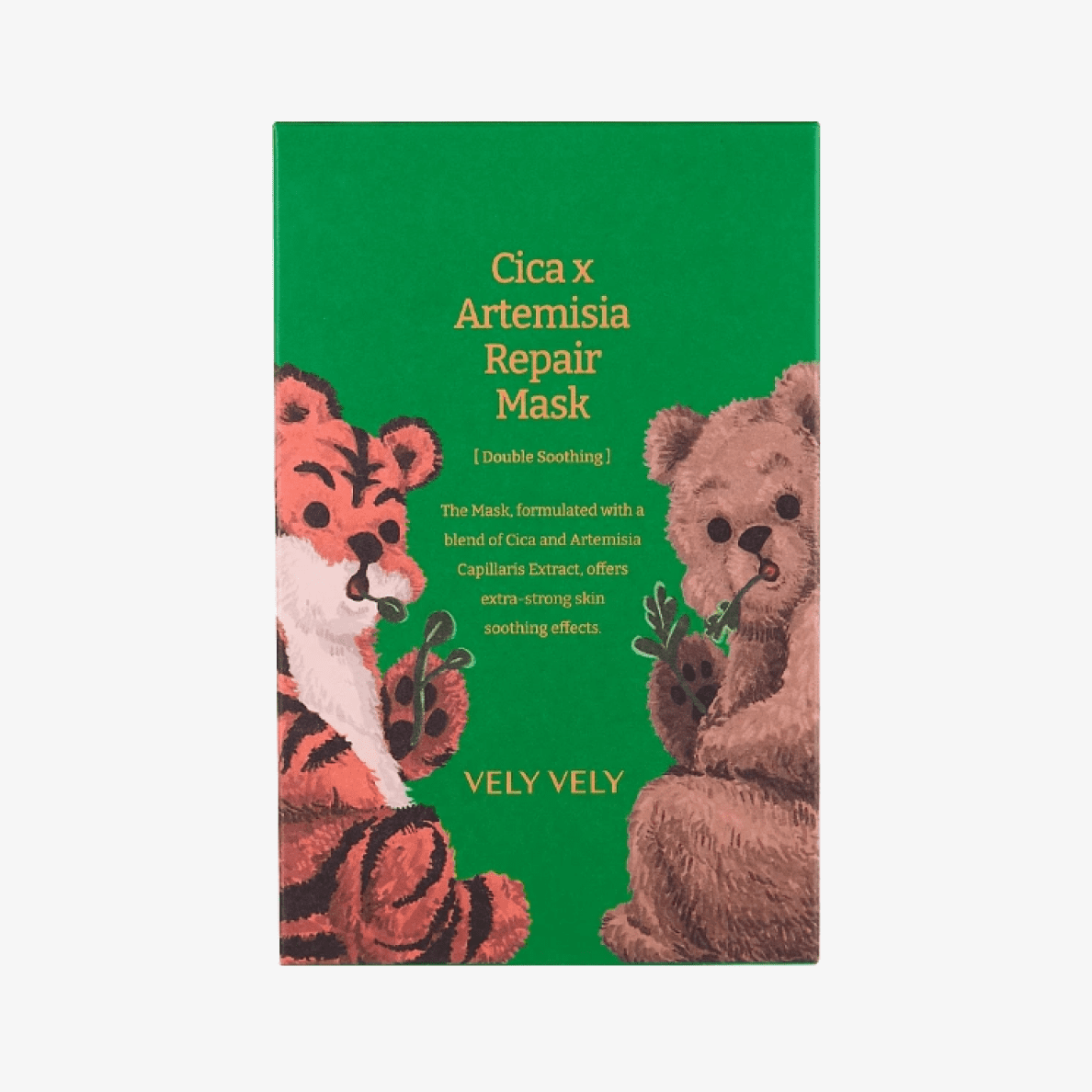 Vely Vely Восстанавливающая маска с экстрактом полыни Cica X Artemisia Repair Mask 20g*1шт
