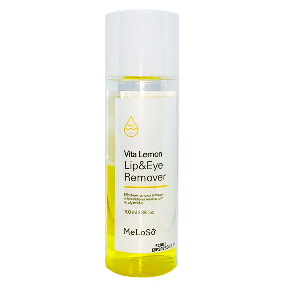 Meloso Vita lemon Lip & Eye Remover Средство для снятие макияжа с эффектом осветления, 100 мл