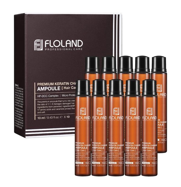 Floland Premium Keratin Change Ampoule Ампула для восстановления поврежденных волос 13мл*1шт