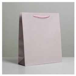 Пакет ламинированный "Розовый", ML 21*25*8 см