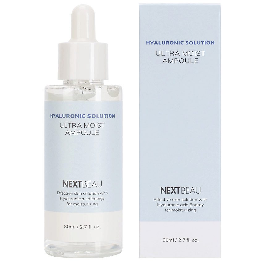 NEXTBEAU Ультраувлажняющая ампульная сыворотка с гиалуроново/Hyaluronic Solution Ultra Moist Ampoule