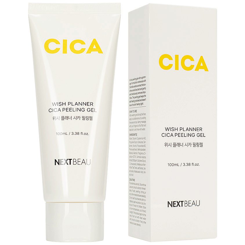 NEXTBEAU Отшелушивающий пилинг-гель с центеллой азиатской для восстано/Wish Planner Cica Peeling Gel
