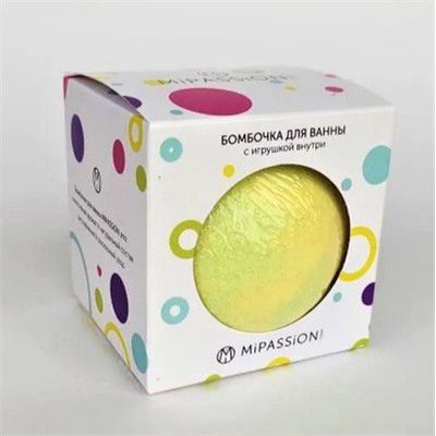 MI PASSION Бомбочка Шар с игрушкой «ЛАЙМ И БАЗИЛИК» в коробочке MI PASSION Бомбочка Шар с игрушкой "ЛАЙМ И БАЗИЛИК" в коробочке