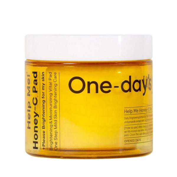 ONE DAY'S YOU Help Me Honey-C Pad Тонер-пэды с медом и бета-глюканом (125 мл/60 шт)
