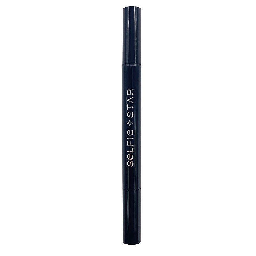 SELFIE STAR Подводка/глаз КОРИЧНЕВАЯ 2в1 Selfie Star Quick&Easy Eyeline Star stamp Brown 1,2г