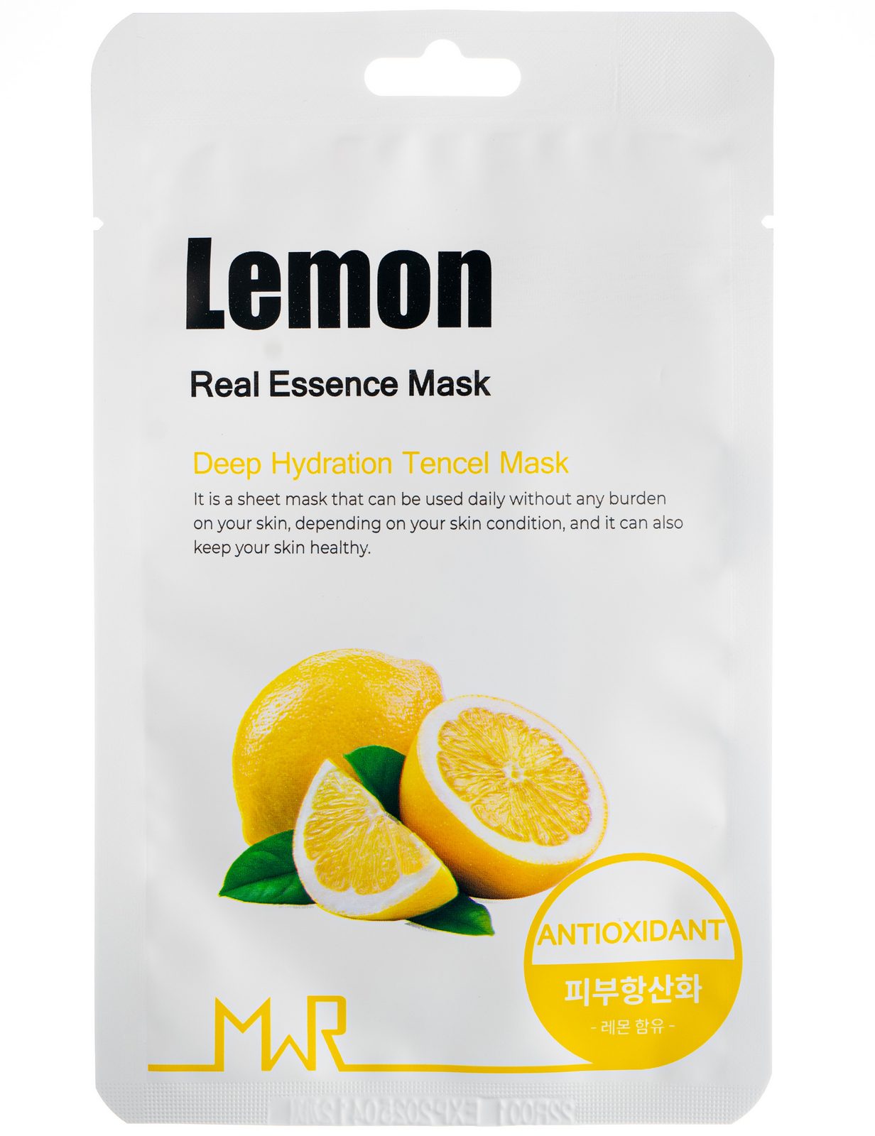 YU.R ME Маска для лица тканевая с экстрактом лимона - MWR lemon sheet mask, 25г