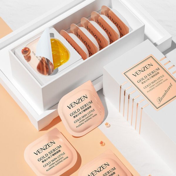ETAE Golden Little Pudding Leave-In Ночная маска для лица с ионами золота и ферментами, 7.5г*1шт