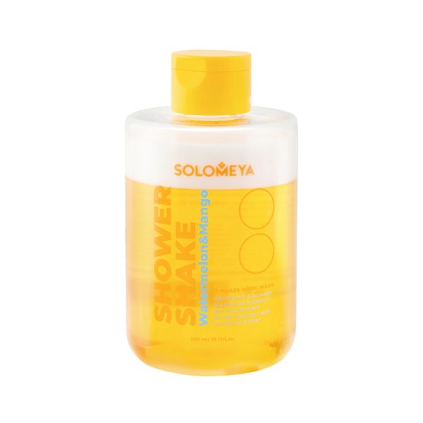 SOLOMEYA Гель-шейк для душа АРБУЗ И МАНГО Shower Shake Watermelon&Mango, 300 мл