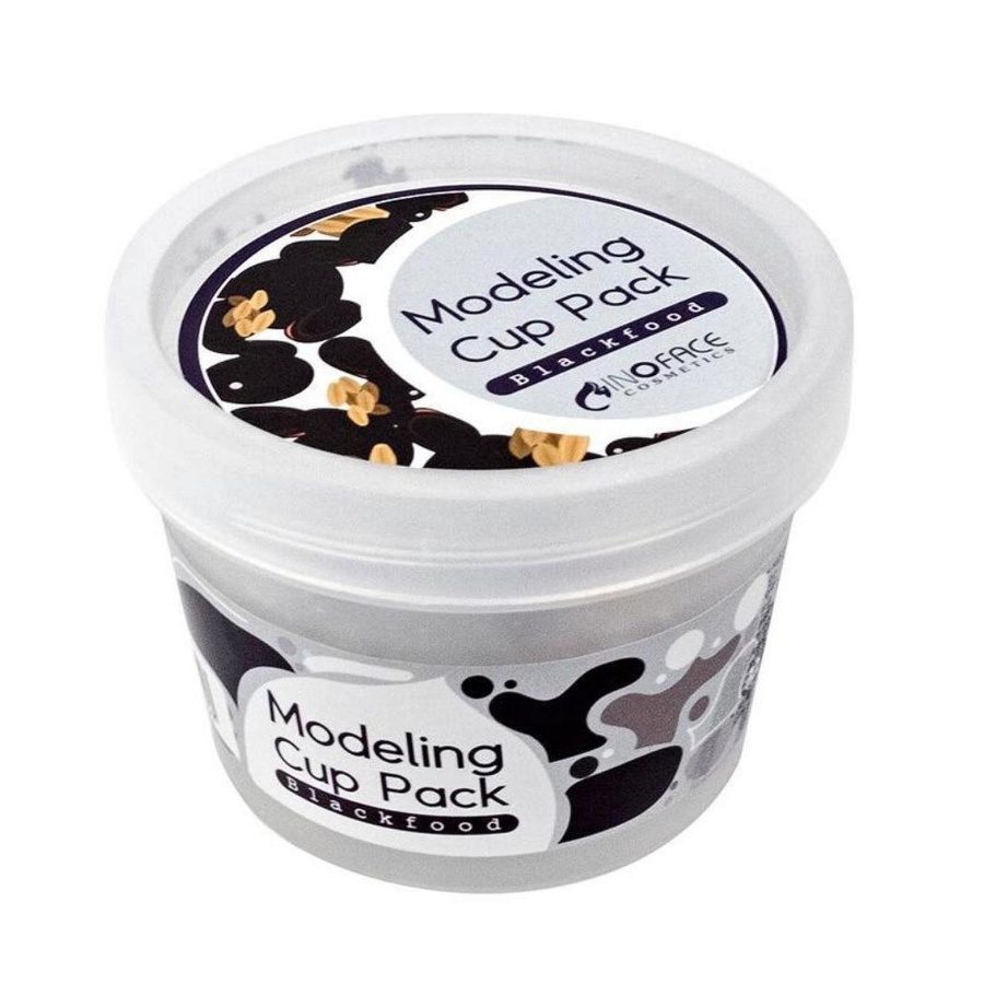 Inoface Маска альгинатная с  древесным углем — Modeling cup pack blackfood, 15г
