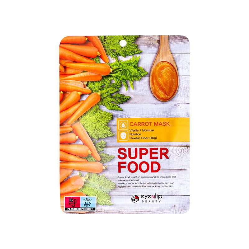 EYENLIP SUPER FOOD Маска для лица тканевая Super Food Mask # Carrot EYENLIP SUPER FOOD Маска для лица тканевая Super Food Mask # Carrot