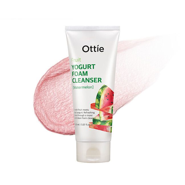 Ottie Fruits Yogurt foam Cleanser Фруктовая йогуртовая пенка для очищения (150 мл) арбуз