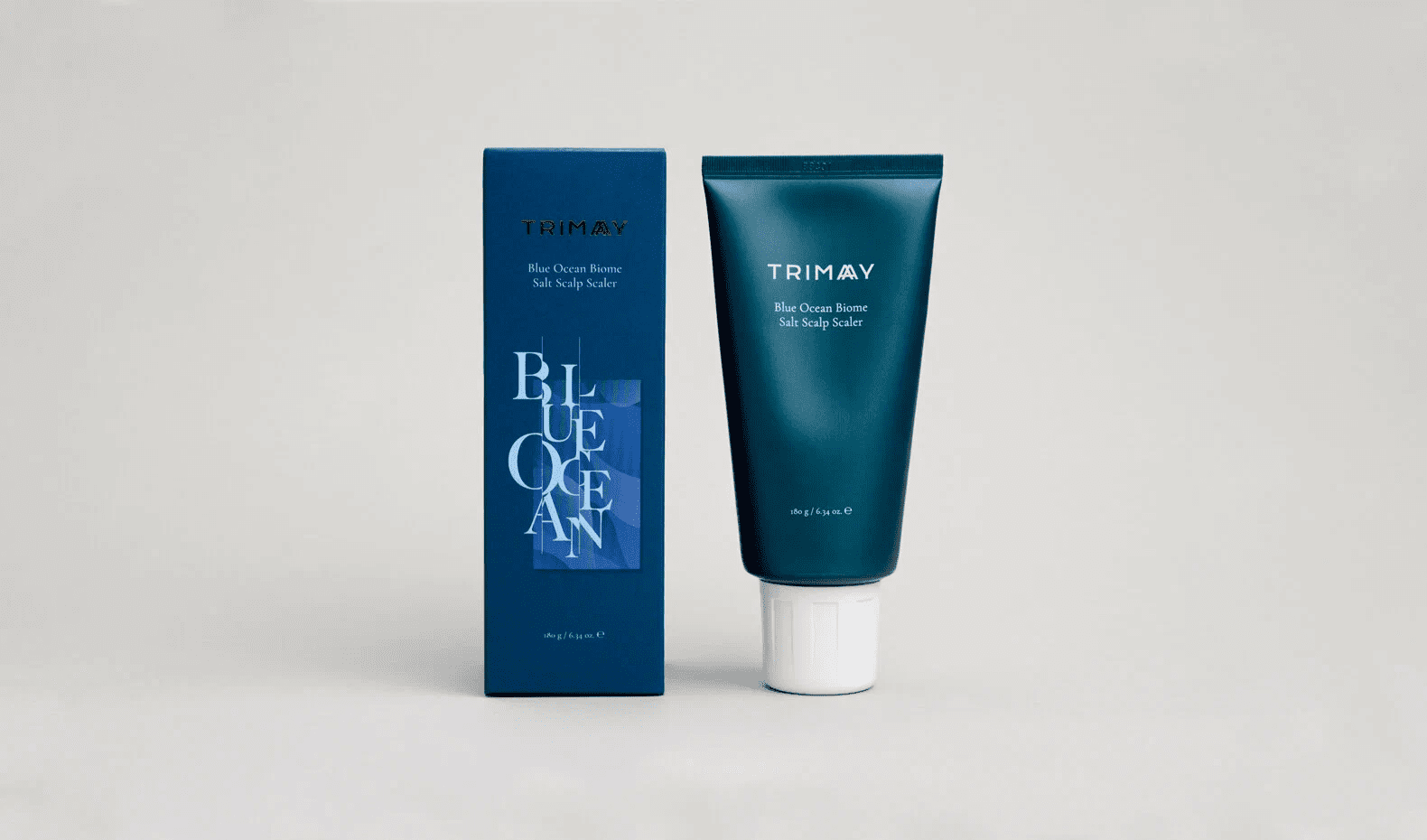 TRIMAY Пилинг для кожи головы с морской солью и пробиотиками Blue Ocean Biome Salt Scalp Scaler 180m
