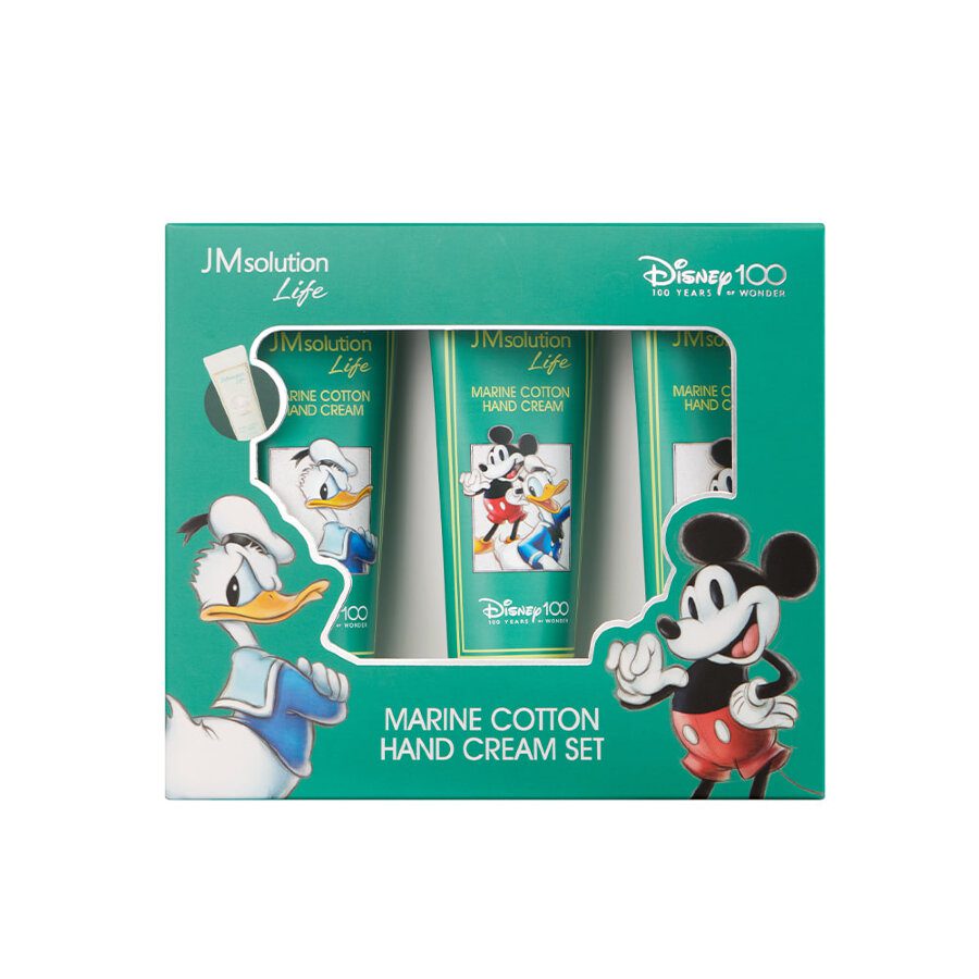 JMsolution Life Marine Cotton Hand Cream Set Disney 100 Набор кремов для рук увлажняющий 50мл*3шт