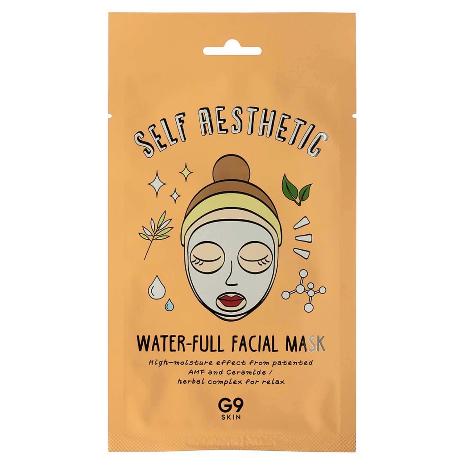 G9 Self Aesthetic Waterful Facial Mask Маска для лица тканевая увлажняющая 23мл