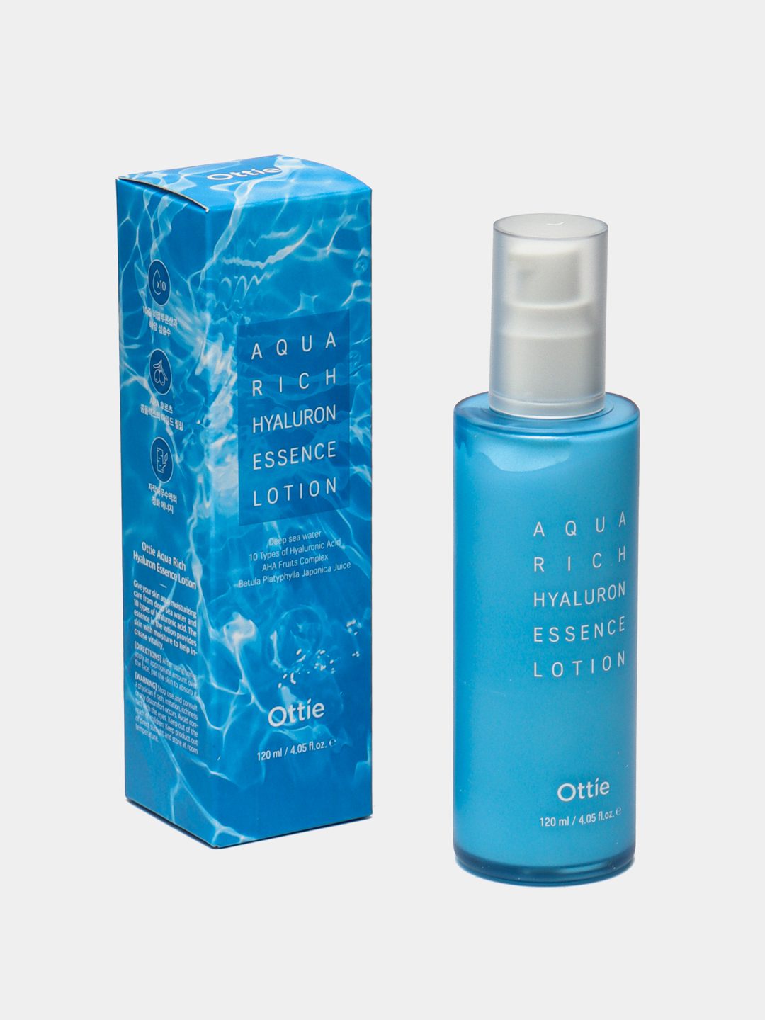Ottie Aqua Rich Hyaluron Essence Lotion Лосьон гиалуроновый (120 мл)