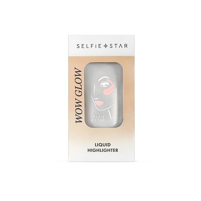 SELFIE STAR Хайлайтер для лица и тела жидкий МОЙ ВАЙБ Liquid Highlighter Wow Glow My Vibe, 20 мл