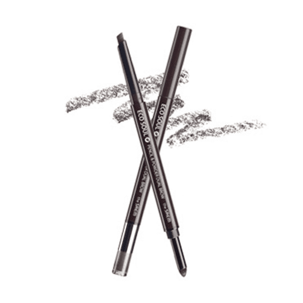THE SAEM Карандаш-пудра для бровей Eco Soul Pencil & Powder Dual Brow 02.Deep Brown 0,5гр*0,3гр