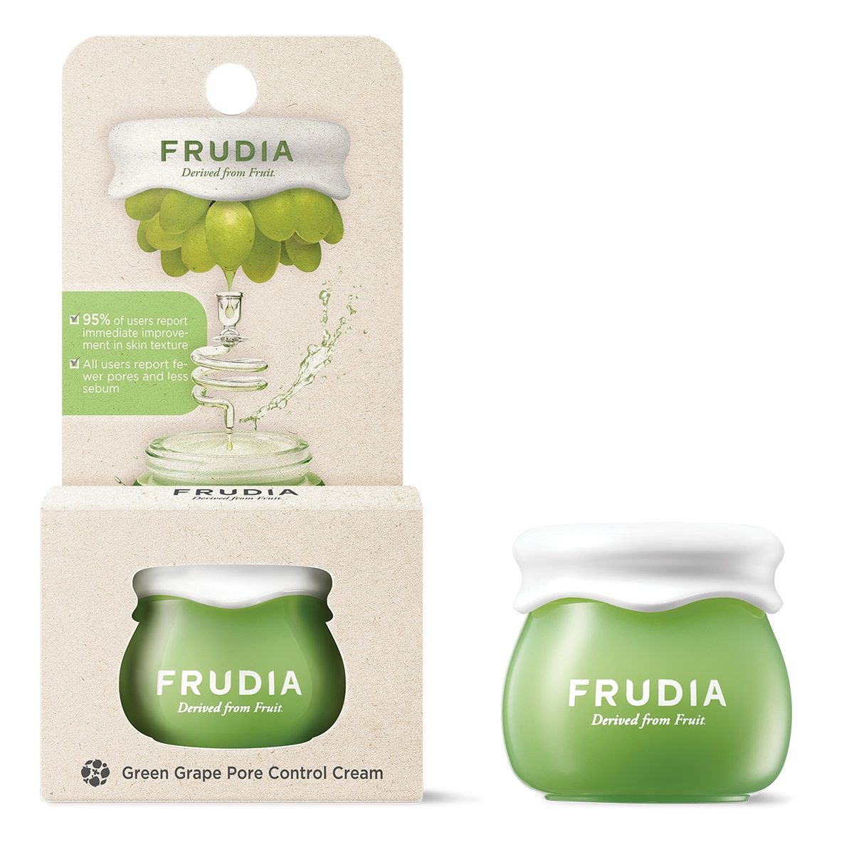 Frudia Крем себорегулирующий с виноградом - Green grape pore control cream, 10г