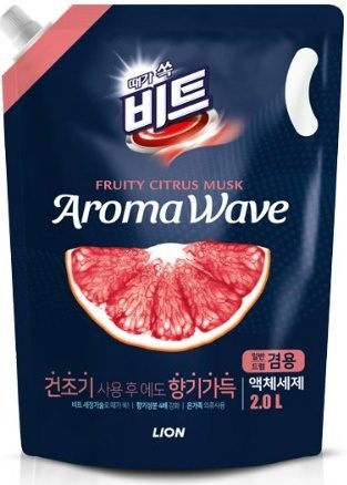 LN Aroma Средство для стирки концентрированное жидкое «Aroma Wave» грейпфрут (сменный блок), 2л