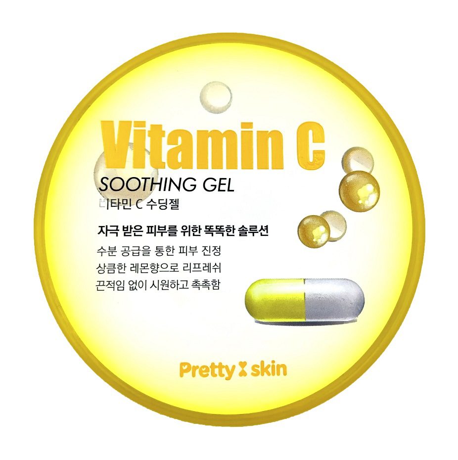 PrettySkin Мультифункциональный гель для лица и тела с витамином С/Vitamin C Soothing Gel 300 мл