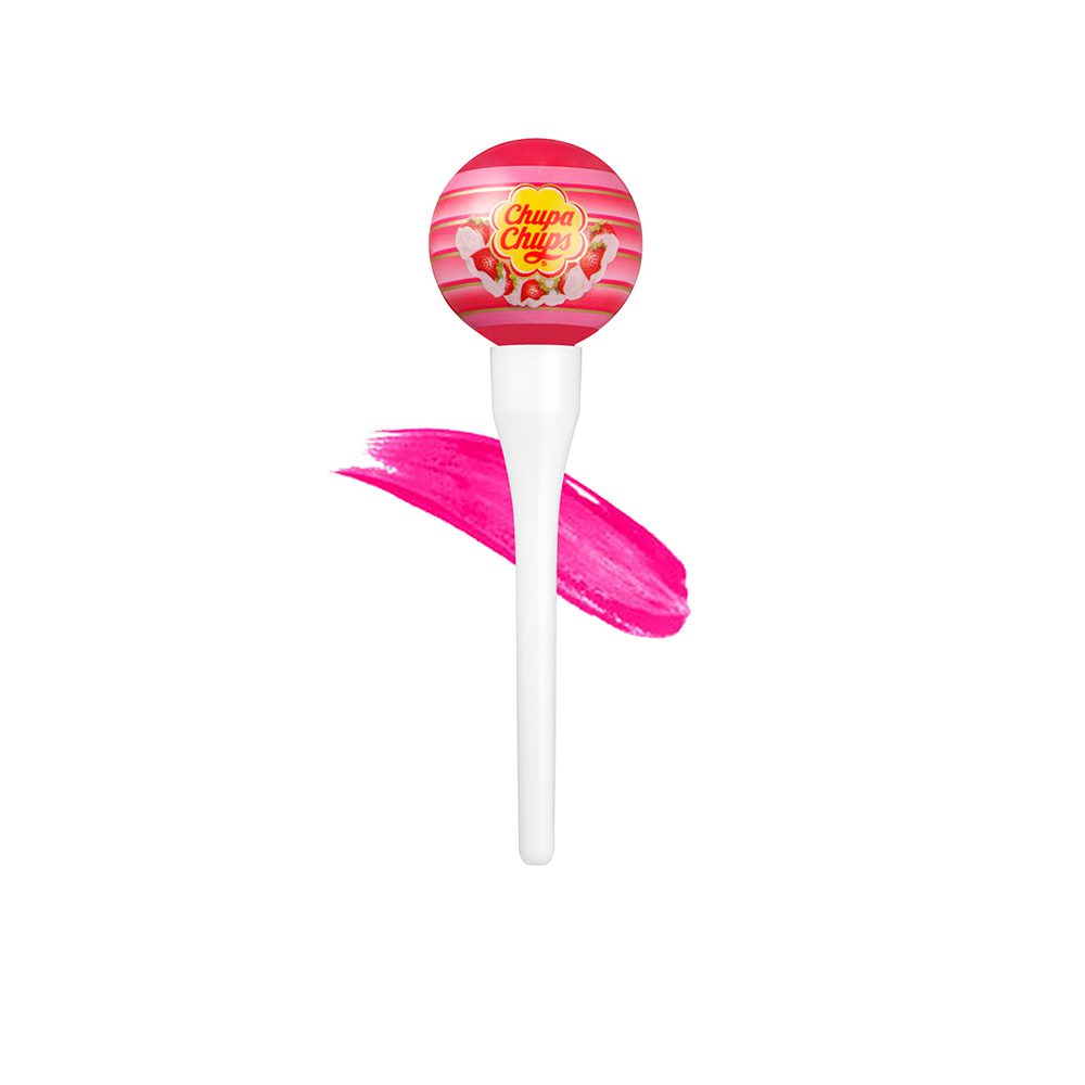Chupa Chups жидкий тинт со стойким пигментом: клубника и крем