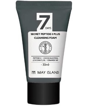 May Island Пенка с 8 пептидами -7 secret peptide 8 plus cleansing foam, 30мл