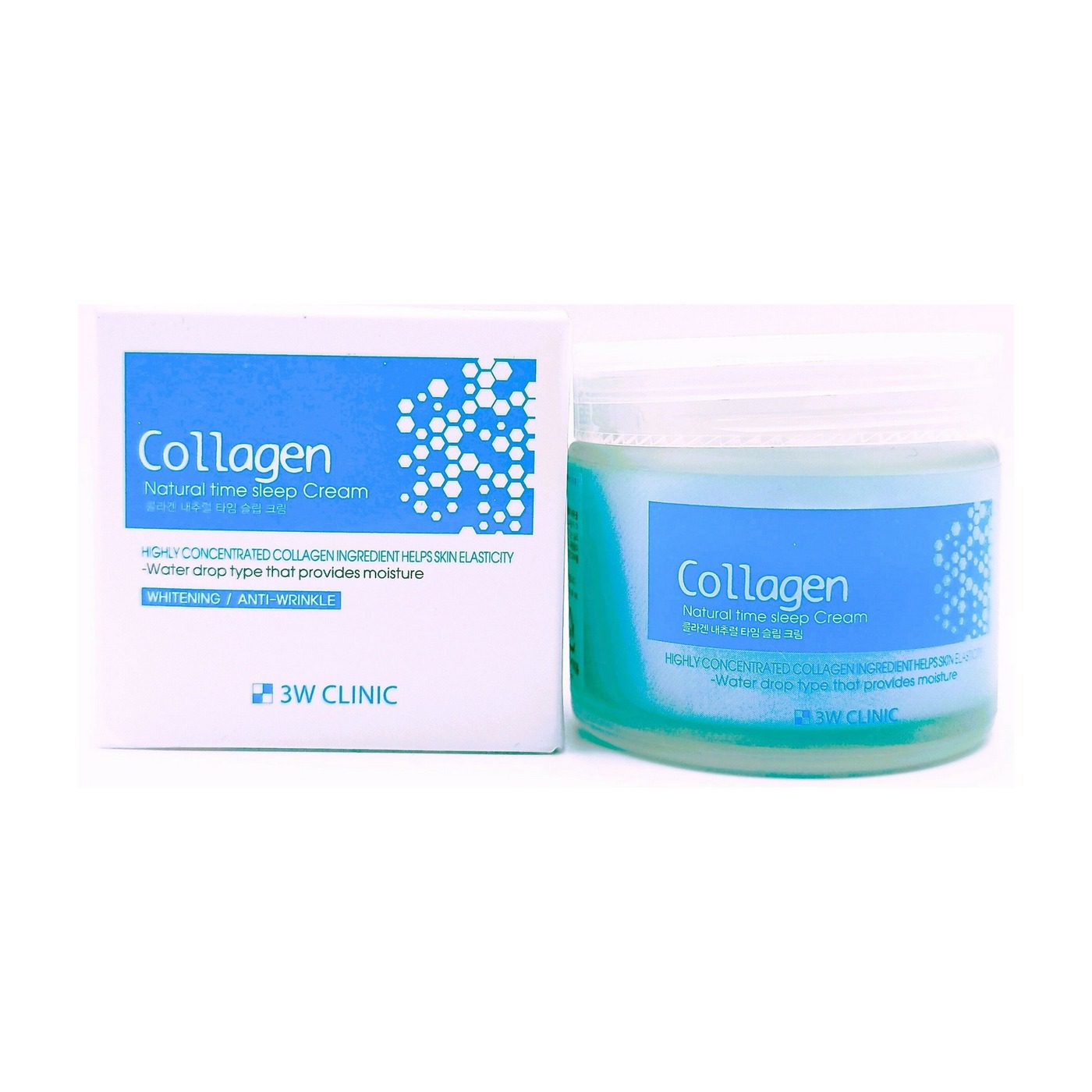 3W Clinic Крем для лица ночной с коллагеном 3W Clinic Collagen Natural Time Sleep Cream 3W Clinic Крем для лица ночной с коллагеном 3W Clinic Collagen Natural Time Sleep Cream