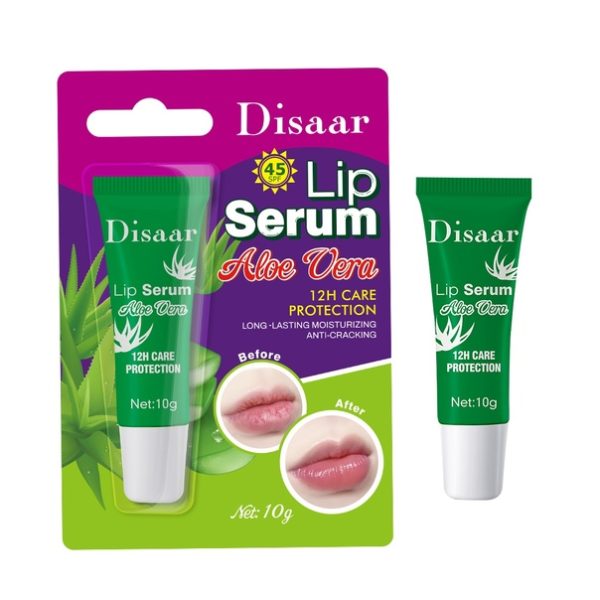 DISAAR Сыворотка для губ ЭКСТРАКТ АЛОЭ ВЕРА Aloe Vera Lip Serum SPF 45, 10 г