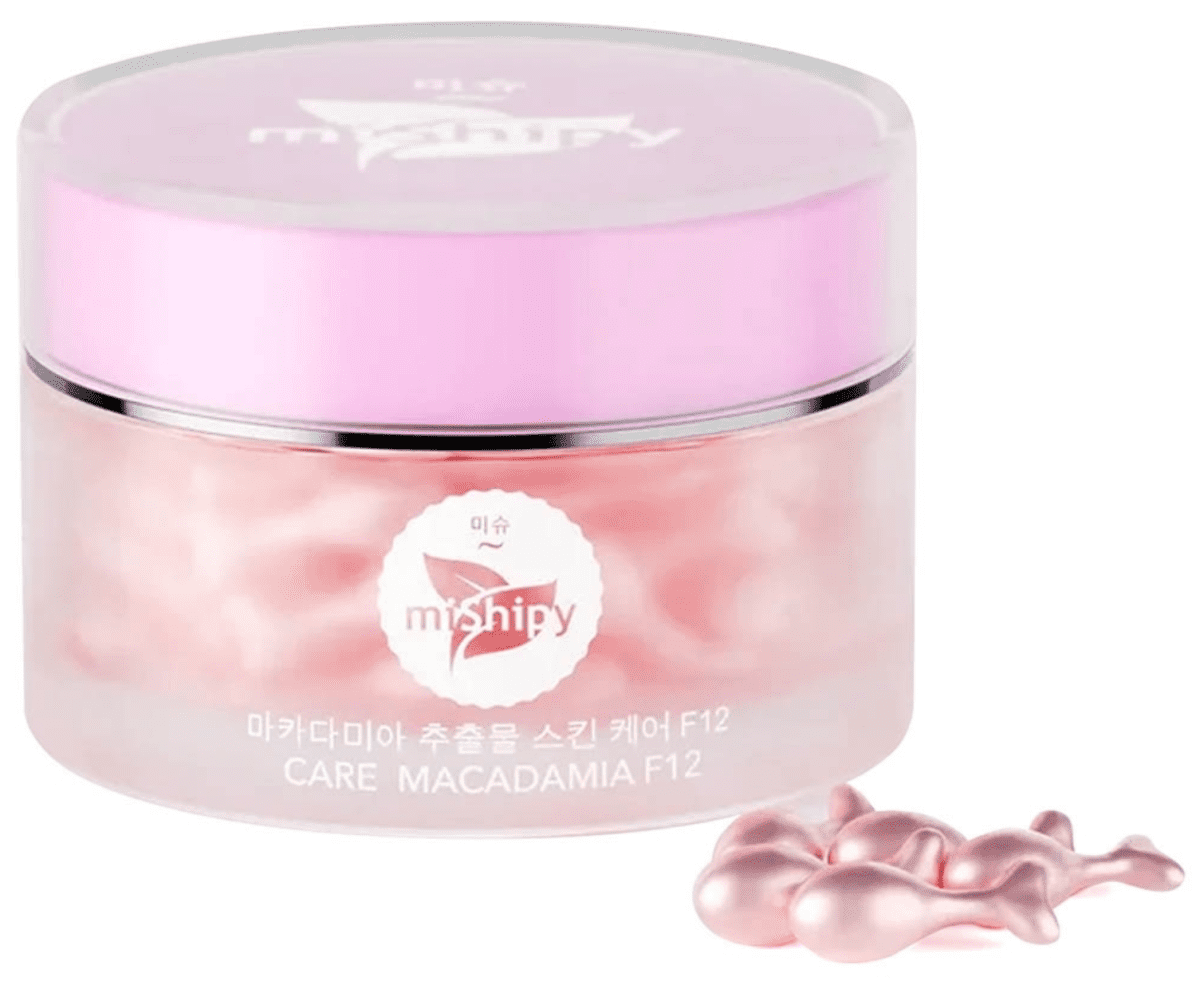 MISHIPY Сыворотка в капсулах для лица КРАСНЫЕ ВОДОРОСЛИ и РОЗМАРИН Care Macadamia F12, 100 капсул