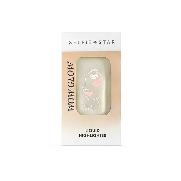 SELFIE STAR Хайлайтер/лица и тела жидкий ПОЦЕЛУЙ СОЛНЦА Liquid Highlighter Wow Glow Sun Kiss 20мл